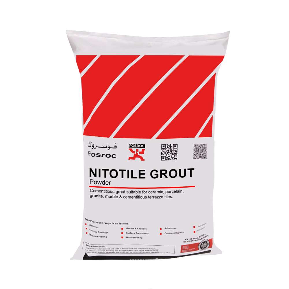 Fosroc Nitotile UW Grout Special cementitious grout for ceramic tiles